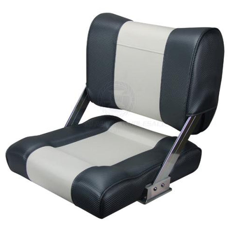 Boat Seat Tasman Series Relaxn Seat White/Dark Grey Carbon