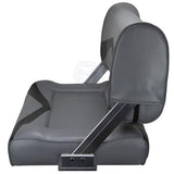 Relaxn Boat Bench Seat Console Series Double Flip Back No Arm Rests