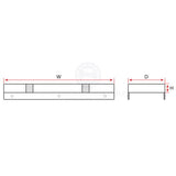 Boat Seat Cushion / Tinnie Seat/Aluminium Boat Seat Cushion 600x300x50 press stud