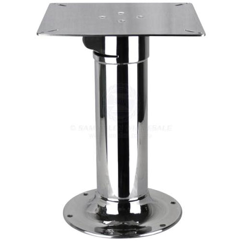 Table Pedestal 2 Stage for Boats Caravans Stainless Steel Adjustable Height 420mm -710mm Gas Adjustable
