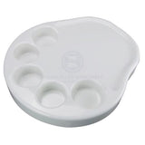 Table Kit incl White Acrylic Palm Shape Top & Fixed Alloy Pedestal Boat Marine Caravan RV