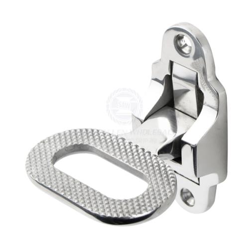 Folding Step - Mast Step-Caravan fold out step 361 Grade Stainless Fold Out 80mm x 47mm x 80mm