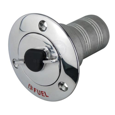 Deck Filler Fuel Straight 316 Stainless Steel 50mm Filler Lockable With 2 Keys