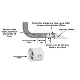 Fuel Fill In-Line Check Valve Perko Suits Petrol Hose Size 1-1/2 ID Hose