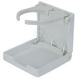 Drink Holder cup holder Folding x 1 Pc Caravan/Boat/RV/Camper Trailer White Plastic