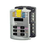 Fuse Block 6 Gang Blade with neg buss bar & screw terminals Relaxn