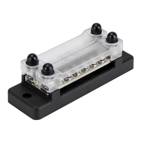 Buss Bar Electrical Terminal 48 volt 12 gang 150 amp 4 stud Heavy Duty with cover Relaxn
