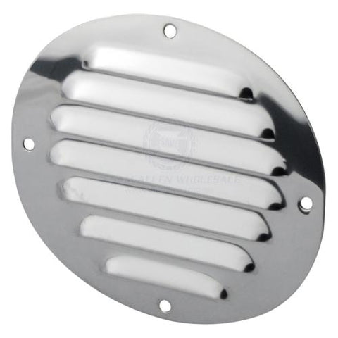 Stainless Steel Surface Mount Oval louvre Vent 233mm x 116mm Boat Caravan Camper
