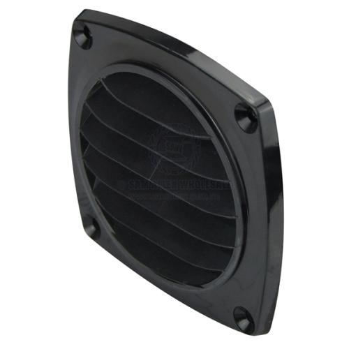 Square Louvre Vent 92mm x 92mm x 10mm Black ABS Plastic Boat Caravan Camper