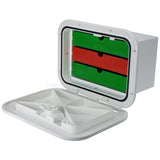 Access Hatch Storage Box for Caravan/ Boat/RV White Lid storage Box with 3 Drawers 375mm x 280mm