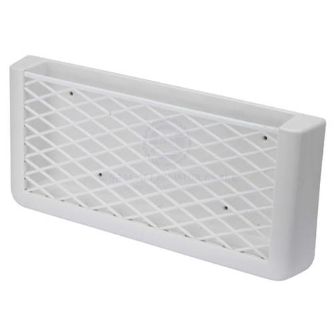 Storage Pocket White Frame Flexible Rubber Mesh Front Boats, Caravans, Campers