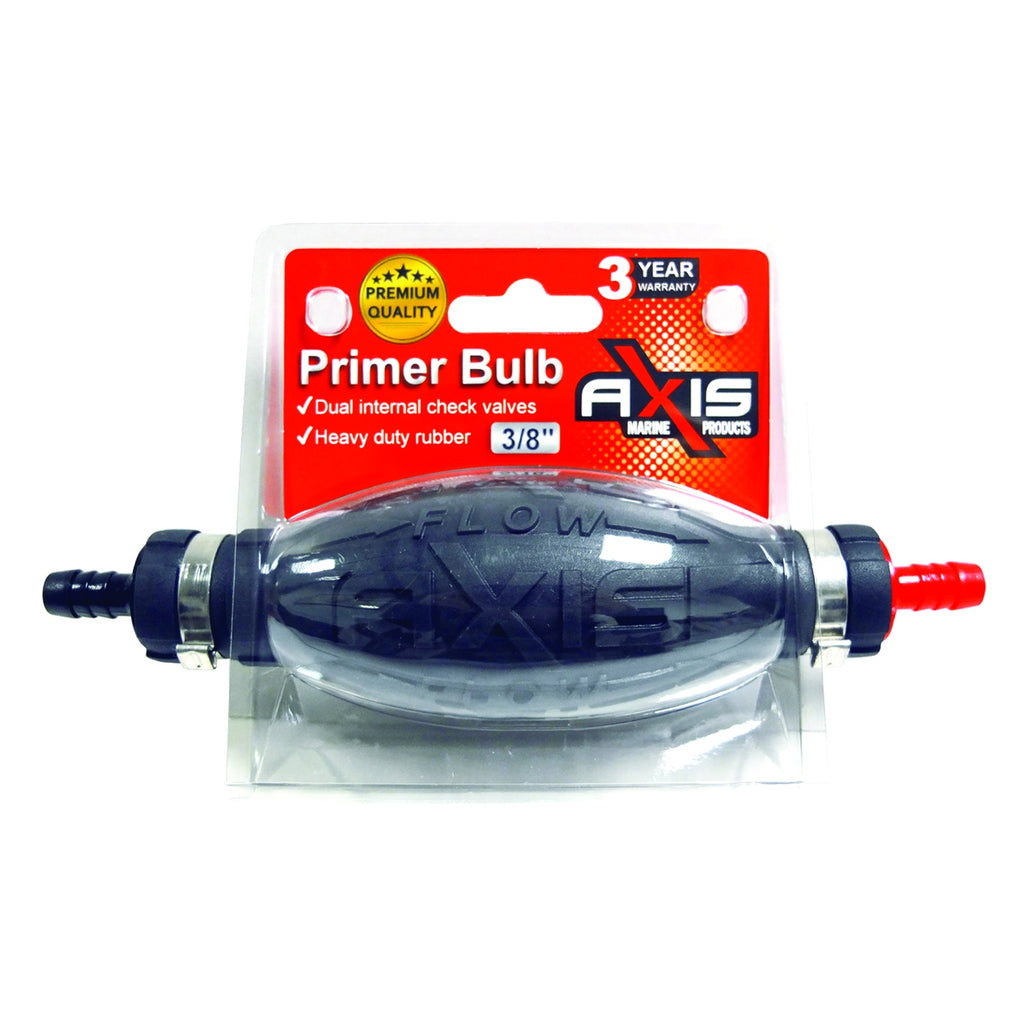 Boat Fuel Tank Primer Bulb suits 10mm Hose dual check valves High Flow Axis