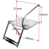 Ladder - Swim Platform Combo, Telescopic, Stainless Steel Relaxn