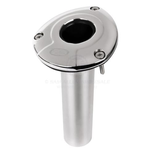 Rod Holder 15° Exploding Fish Bluewater Series Fixed 316G Stainless Steel Flush Mount