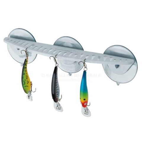 Folding Lure / Hook Rack with 3 Suction Cups