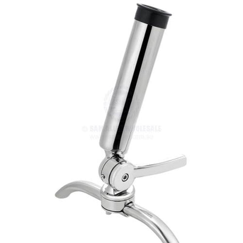 Rod Holder 316G Stainless Steel Adjustable, Rail Mount 22mm-32mm