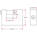 Security Padlock Shipping Container Heavy Duty Brass Rectangular 80mm