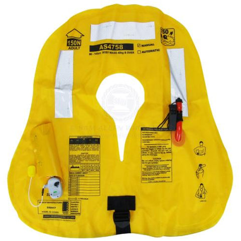 Inflatable Lifejacket Manual Waist Bag Black Relaxn Designed to fit all over 40kg