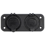 Power Socket Dual Twin USB-A/USB-C cig lighter ports Flush Mount 12/24V Relaxn