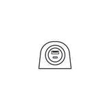 Power Socket Twin USB-A / USB-C ports Surface Mount Black Relaxn