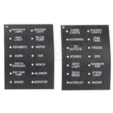 Marine Switch Panel Push Button 6 Gang Splashproof S/S with LED Indicators Relaxn