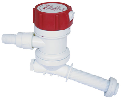 Livewell Baitwell Rule 800 GPH Bait Tank Pump Angled Cartridge Motor Dual Port