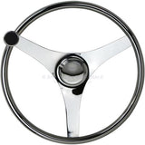 Boat Steering Wheel Stainless Steel Grips & Knob 340mm Diameter