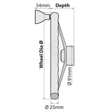 Boat Steering Wheel Stainless Steel Grips & Knob 340mm Diameter