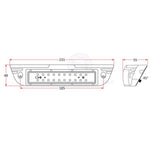LED Flood Light Dual Colour White/Red with Anti-bug light Mako Series Relaxn Black