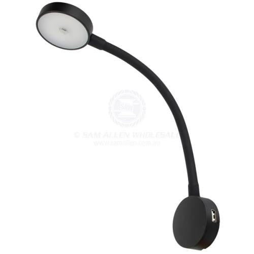 LED Light Flexible Reading Chart/Map Red/White Light Boat/Caravan 10-30V with USB Relaxn