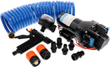 Boat Washdown Pump Kit Jabsco 4.0 Pump Strainer Hose Gun & Fittings 60PSI Jet