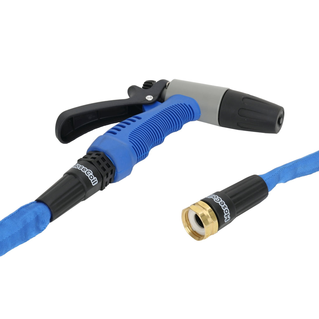 Deck Wash Flexible Hose Kit 7.5 Metres Rubber Tip Nozzle Included HoseCoil