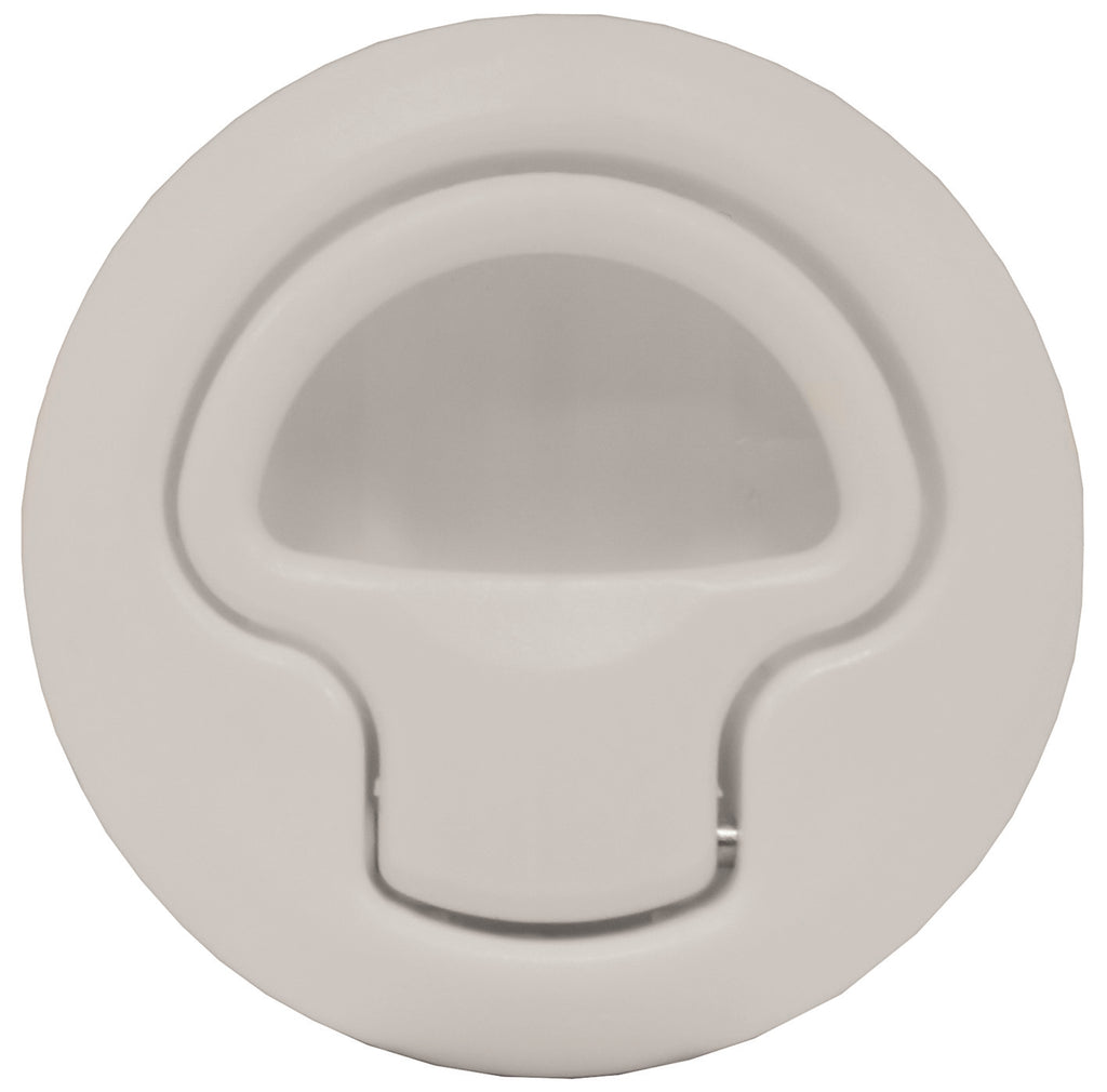 Slam Latch Flush Mount Boat Caravan 4WD Door Latch 62mm Suits up to 18mm deep White