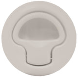 Slam Latch Flush Mount Boat Caravan 4WD Door Latch 62mm Suits up to 18mm deep White