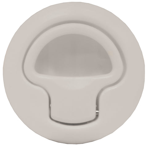 Slam Latch Flush Mount Boat Caravan 4WD Door Latch 62mm Suits up to 18mm deep White