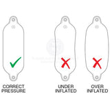 Boat Fender Supa Fend Inflatable Mooring Fender White PVC 800mm x 260 mm 1 unit