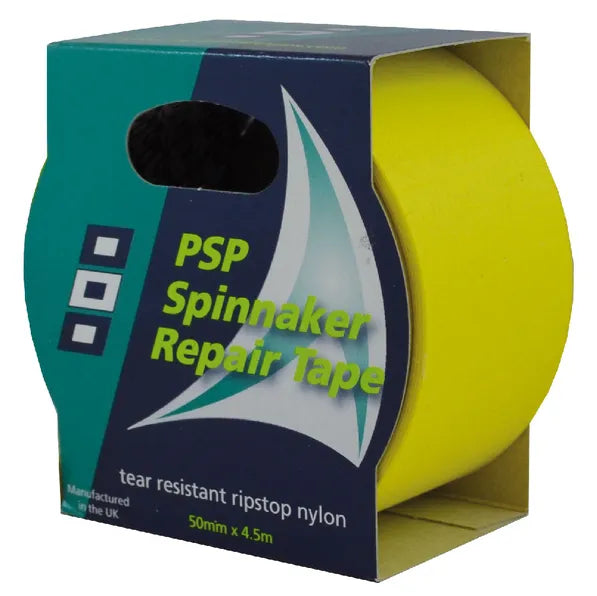 Sail Repair Tape 4.5M x 50mm Self Adhesive Ripstop ,Tents Awning, Kites Yellow