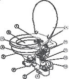 Jabsco 3000 Twist-n-Lock Manual Marine Toilet Standard Compact China Bowl