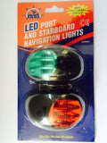 LED Boat Navigation Lights Port Starboard USCG approved Black Case 12 volt