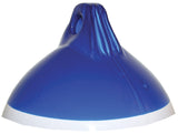 Boat Fender Heavy Duty Inflatable Mooring Fender White with Blue End PVC 900mm x 300mm