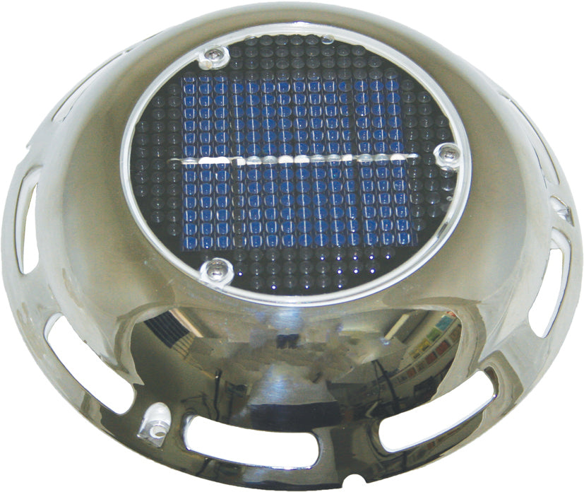 Solar Vent - Stainless Switch & Re- Charging Battery Boat Caravan Camper
