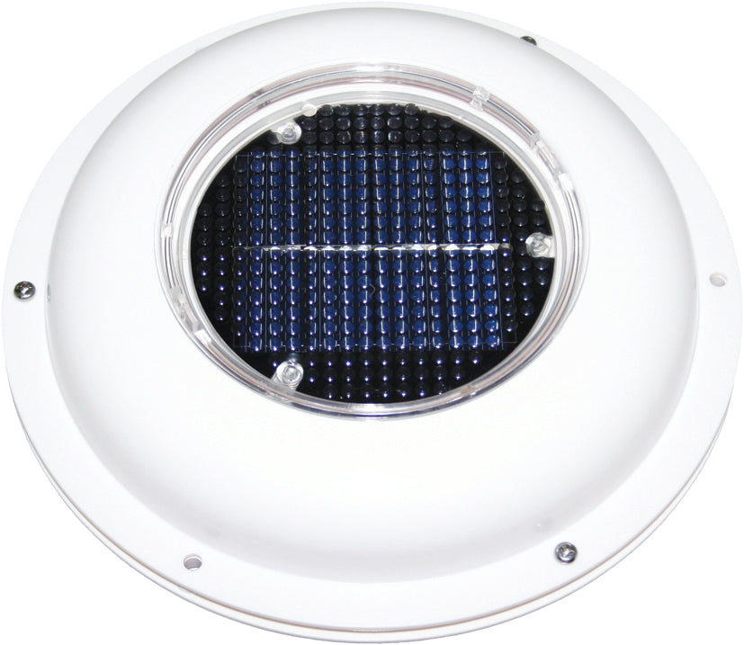 Solar Vent Exhaust & Intake Caravan & Boat White Plastic Exterior Low Profile