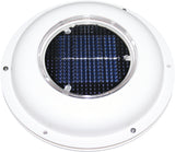 Solar Vent Exhaust & Intake Caravan & Boat White Plastic Exterior Low Profile