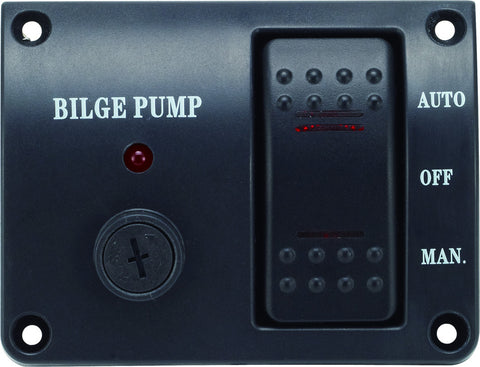 Bilge Pump Switch Panel Auto/Off/Manual  Rocker Switch 12 volt Marine Switch