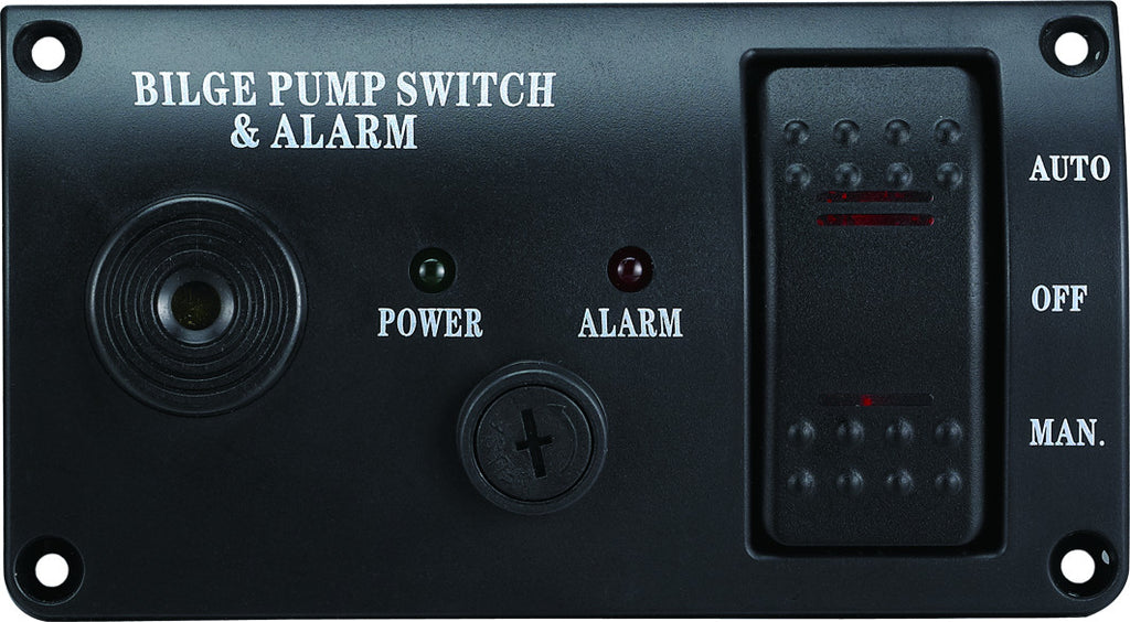 Bilge Alarm Switch Panel Auto/Off/Manual  Rocker Switch 12 volt with ALARM