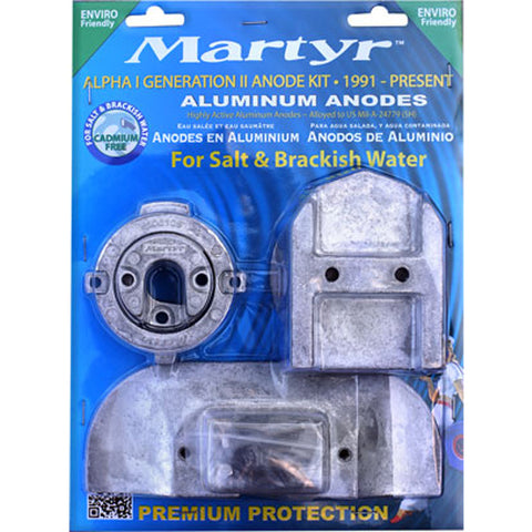 Mercury Alloy Anode Kit Outboard Alpha1 Gen2 Suits 1991-Present Martyr Aluminium
