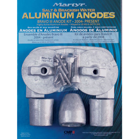 Anode Alloy Kit Mercury Bravo Gen 3 2004 To Date