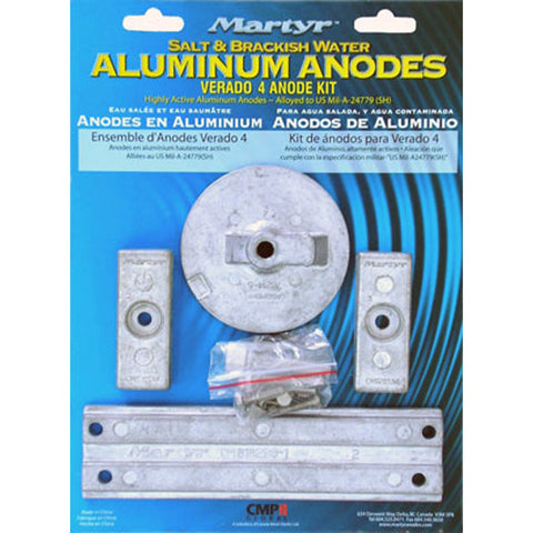 Mercury Anode Alloy Kit Verado 4 Cylinder