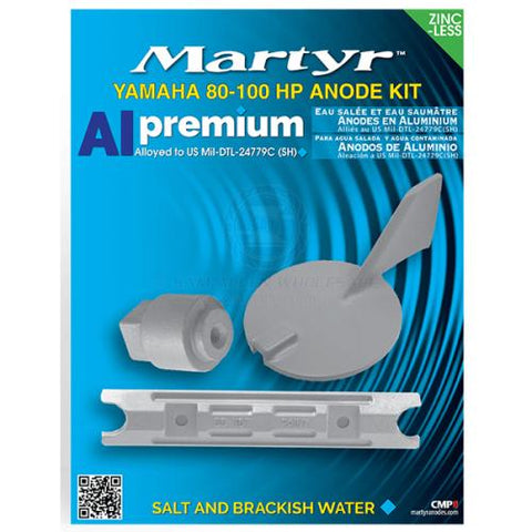 Yamaha Alloy Anode Kit 80 - 100 Horse Power Outboard Martyr Aluminium Salt Water New