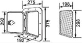Access Hatch Caravan Boat Marine Grey 375mm x 275mm Deluxe Hatch Walk On Strong